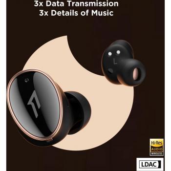 Auriculares In-Ear Bluetooth 1MORE Evo LDAC ANC Negros