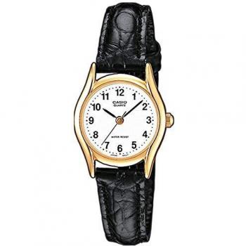 Casio Collection TP-1154PQ-7B, Reloj Redondo para Mujer, Análogo Clásico, Negro