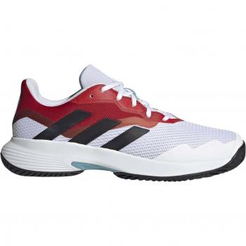 Adidas CourtJam Control Zapatilla de Tenis para Todas Las Superficies Hombres - Blanco, Rojo