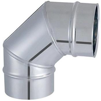 Codo liso de conexión para tubería - 90° - acero inoxidable 304 - modelo Tyral - Ø125