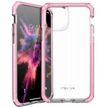 Funda Semirrígida Transparente Rosa Itskins Supreme Clear para iPhone 11 Pro Max