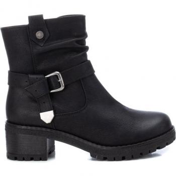 Refresh 170143 Botines para Mujer, Color Negro, con Cierre de Cremallera, Altura de Tacón 5 cm