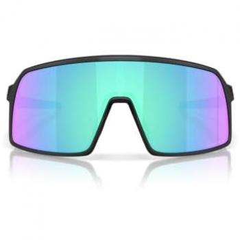 Oakley Sutro S Black Matte Sunglasses with Prizm Sapphire Lens, Unisex, Sporty Wraparound Design