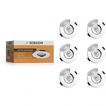 SEBSON 6x Foco empotrable Techo para baño