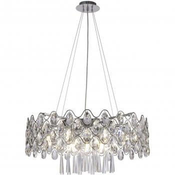 Lámpara Colgante Kenzie 16 G9 Cromo Pulido con Cristal