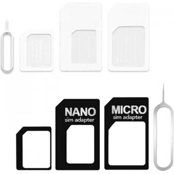 Adaptador 4 en 1 para Convertir Tarjeta SIM Nano a Micro y Estándar para iPhone y Samsung, Enrutador Inalámbrico USB 4G LTE Q1JC