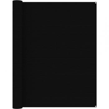 vidaXL Alfombra de tienda de campaña 250x500 cm negro