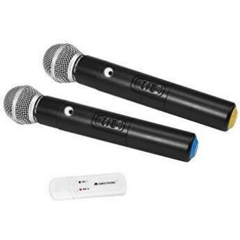 Omnitronic ALLUNIVERSIT-2HH USB Wireless Mic Set con Due Palmare Microp
