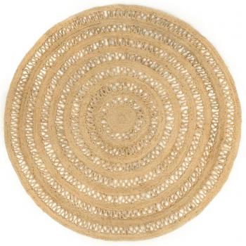 Alfombra Hecha a Mano de Yute Trenzado VidaXL, Dimensiones 180 cm y 240 cm, Color Marrón