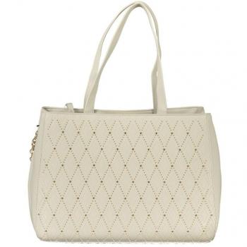 Valentino by Mario Valentino White Polyethylene Handbag with Chain Strap, Tote Bag, Female, Size: ONE SIZE