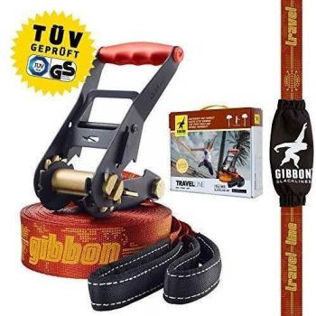 Gibbon Line Accesorios Slackline Set Travel X13, Braun, 13855, Morado, Talla Única