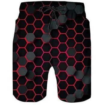 Spreadhoodie Panal Secado Rápido Bañadores Cortocircuitos De La Playa Natacion Ligero Shorts Moda Tallas Grandes Ligero Hawai Playa Pantalones Cortos Negro L