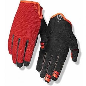 Giro DND MTB Downhill-Guantes para Bicicleta montaña, Hombre, Rojo/Naranja, Large