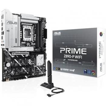 Placa Base ASUS PRIME Z890-P, Chipset Intel Z890, Soporte para procesadores Intel de 12ª y 13ª generación, 4 ranuras DDR5 para memoria RAM, Conectividad PCIe 5.0