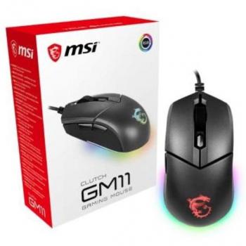 MSI Clutch GM11 Ratón para Videojuegos Ambidextro Óptico USB Tipo A 5000 DPI Negro