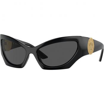 Versace VE4450 GB1/87 Women’s Cat Eye Sunglasses Black Size 60