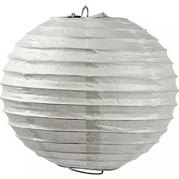 Lámpara de papel redonda, 35 cm, blanca, 1 pieza