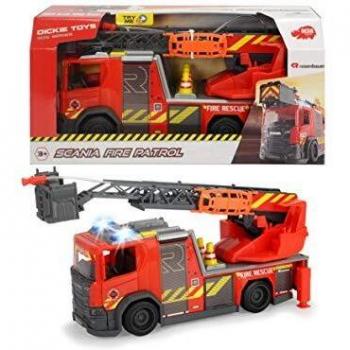 Dickie - Scania Rosenbauer SOS Fire Rescue Luces y Sonidos 35 cm, 3 años, 203716017038