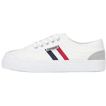 Zapatillas Retro Kawasaki Unisex 3.0 Blancas de Lona con Suela de 3.2 cm y Doble Plantilla Interior - Talla 40