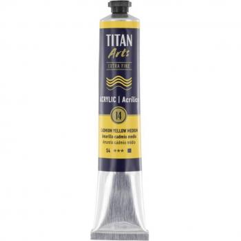 Pintura acrílica Titan 60ml amarillo cadmio medio