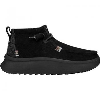 Botines de Mujer Hey Dude Wendy Peak Hi Suede - Negro