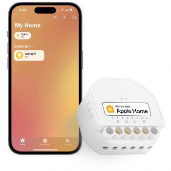 Interruptor Inteligente Wi-Fi Meross con Cable Neutral, Compatible con Apple HomeKit, Alexa y Google Assistant