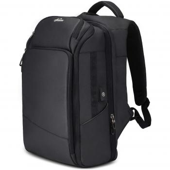 Stylish Large Backpack Water-Resistant 15.6 Laptop Rucksack, Fresion® Traveling Backpacks - Tablet/eReader Pocket - 4.0 USB Charging Port for Men and Women 26L