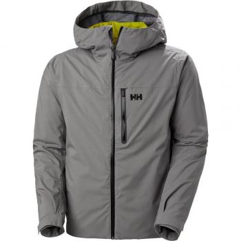Chaqueta de esquí Helly Hansen Swift 3-in-1 para hombre, con capucha, PrimaLoft, color gris, talla XL