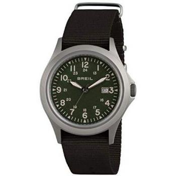 Reloj BREIL Hombre Army Esfera Verde e Correa in sintético Negro, Movimiento Solo Tiempo - 3H Cuarzo