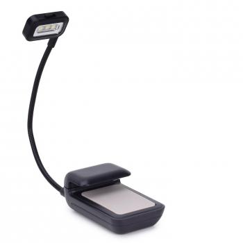 MoKo Luces de Lectura - Flexibel Lámpara para Amazon Kindle 1 / 2 / 3 / 4 / 5, 6 Wifi Version / Kindle 7, Kindle Touch, Kindle DX/DXG, Nook, eBook Reader, Tablet, Book, Textbook, Negro