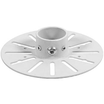 Soporte de Seguridad para Cámara Domo B-Tech SYSTEM V - Montaje en Poste Ø38mm, Blanco, Interno, Carga 5 kg, Altura 14.4 cm