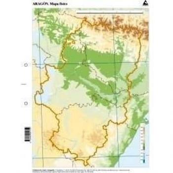 Mapa físico de Aragón
