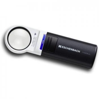 Lupa luminosa Eschenbach Mobilux LED, aumento 7X, tamaño de la lente Ø 35 mm