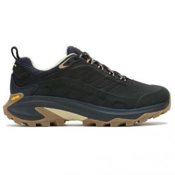 Merrell Moab Speed 2 Waterproof Leather Hiking Shoes for Men - Black