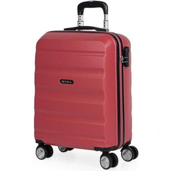 Itaca T71650 Maleta de Cabina ABS 55x40x20cm con 4 Ruedas Giratorias, Ligera, Equipaje de Mano, Candado de Combinación, Color Coral