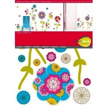 Smartdeco 45 piezas Adhesivo decorativo para pared, 1 unidades, Wallflowers