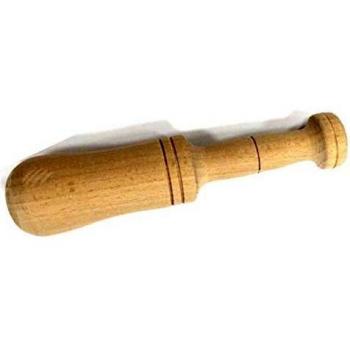 Fackelmann Mano para Mortero de Madera de Haya para triturar y machacar ajo y especias, y preparar aliños y salsas tradicionales, Color Natural, Ø4x20cm, 1ud