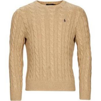 Polo Ralph Lauren Men's Beige Cable Knit Long Sleeve Sweater