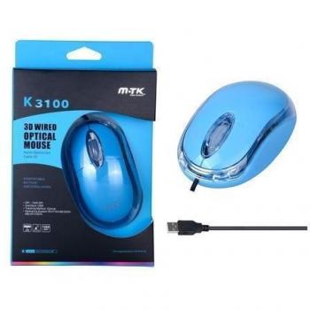 MTK 800180.0 ratón óptico Azul Claro