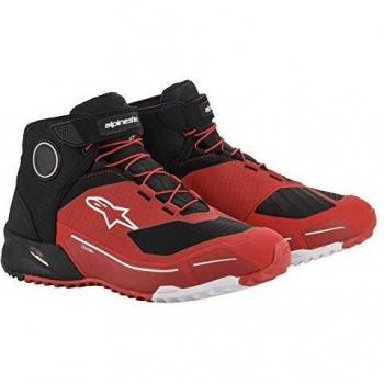 Alpinestars CR-X Drystar Motorcycle Shoes - Black Red (Size 43-44)