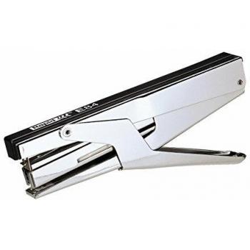 Grapadora de Pinza Rapid E84, Capacidad 15 Hojas, Metal, Negro/Plata