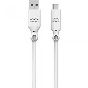 Cable USB-C a USB-A Macho/Macho 1.2m Blanco