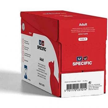 Specific Adult FXW-P Wet Cat Food Pouches 12 x 85g
