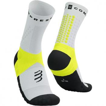 Compressport Ultra Trail Socks V2.0 White Yellow, Size 2