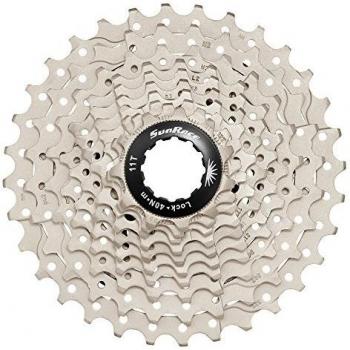 Sunrace CSRS1 10-Speed Road Cassette, 11-32T, Metallic, Weight: 322g