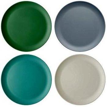 Colourworks Extra-Large 'Unbreakable' Melamine Dinner Plates, Multi-Colour, 28 cm