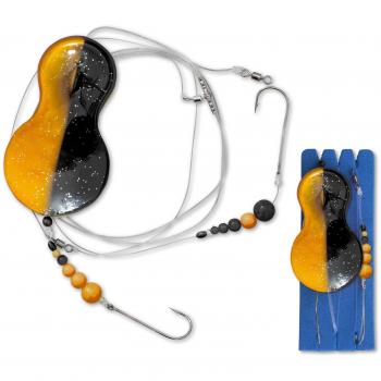 Flatty Teaser Inline Rig – Montado 30 g/color negro de oro