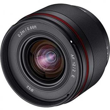 Samyang AF 12mm F2,0 para Sony E, Negro