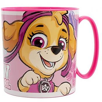 Taza Infantil de Plástico Reutilizable sin BPA para Microondas de 350ml - La Patrulla Canina Chicas