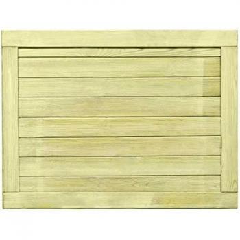 Puerta de valla de jardín madera pino impregnada 75x100 cm